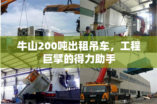 牛山200吨出租吊车，工程巨擘的得力助手