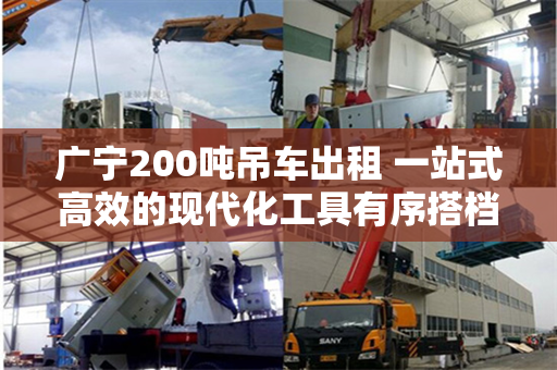 广宁200吨吊车出租 一站式高效的现代化工具有序搭档