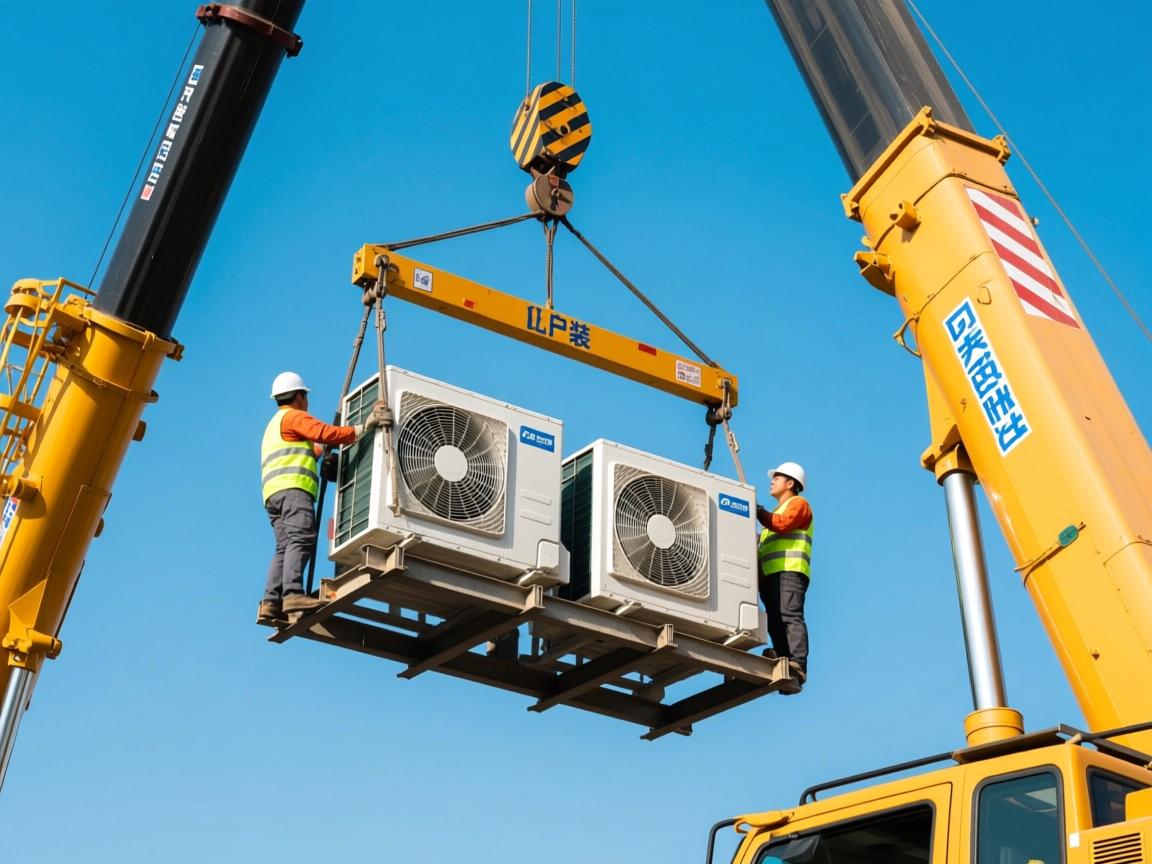 中央空调机组吊装搬运需要注意什么?人工高空吊装如何安全就位?北京吊装搬运设备专业解析 中央空调机组吊装搬运需要注意什么?人工高空吊装如何安全就位?北京吊装搬运设备专业解析