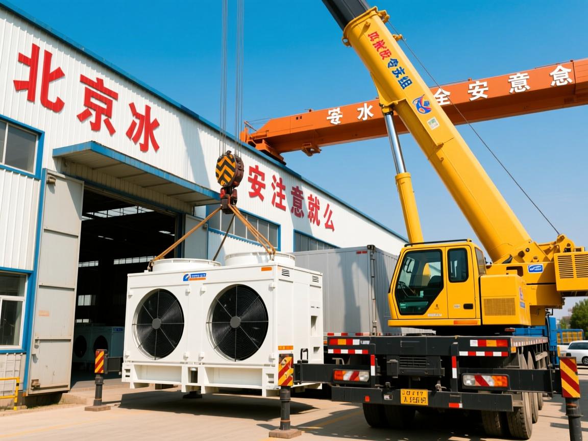北京昌平大型设备怎么搬，专业吊装冷水机组如何安全就位，工厂搬迁要注意什么？