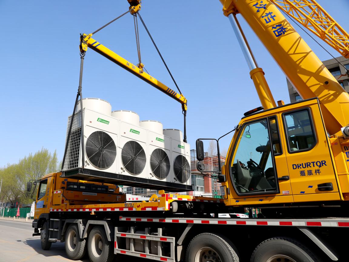 北京市附近大型设备搬运公司：冷水机组如何吊装_西城设备搬运哪家靠谱？