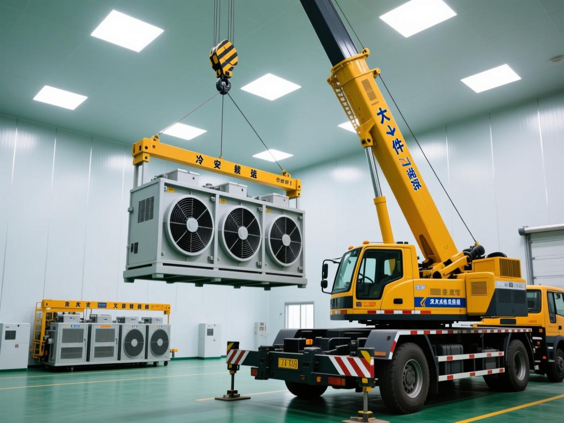 北京大件设备安装搬运，冷水机组如何安全吊装就位？无尘室精密设备又该怎么搬？