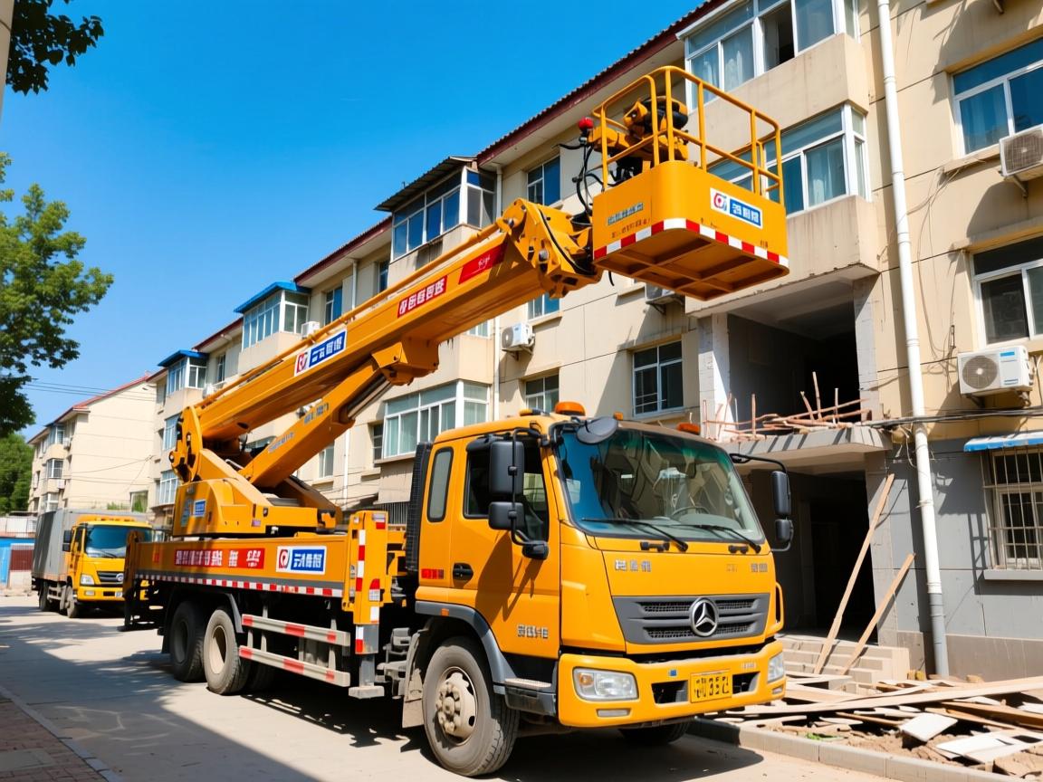 在北京怀柔进行设备搬运，为何云梯车租赁服务正成为老旧小区改造的首选方案？