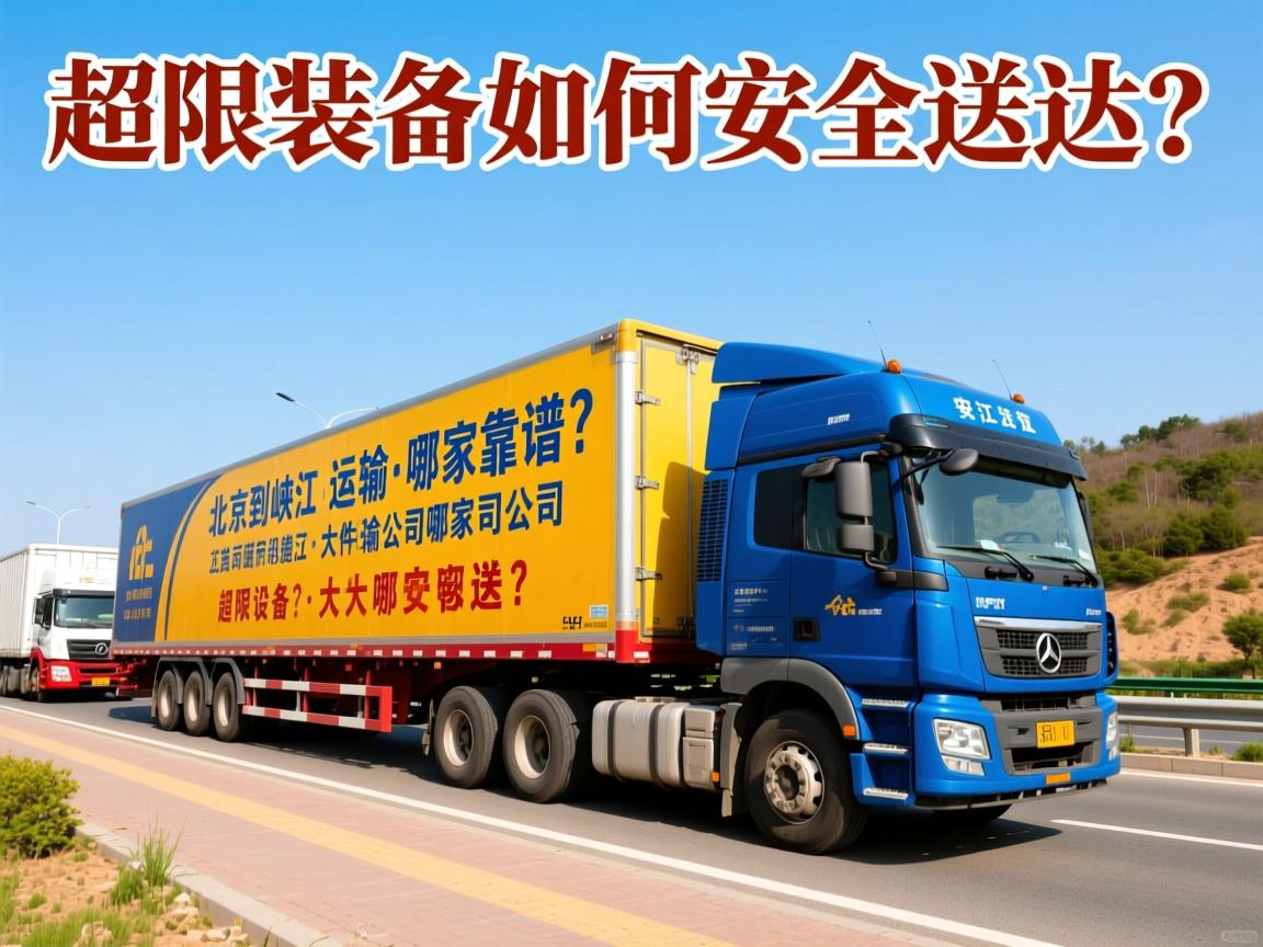 北京到峡江设备搬运_大件运输公司哪家靠谱？超限设备如何安全送达？