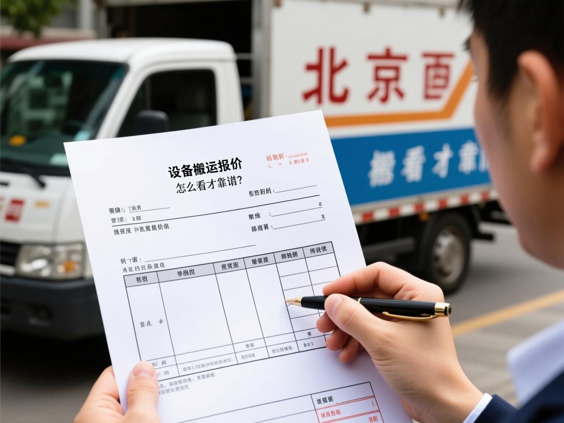 北京设备搬运报价单怎么看才靠谱？