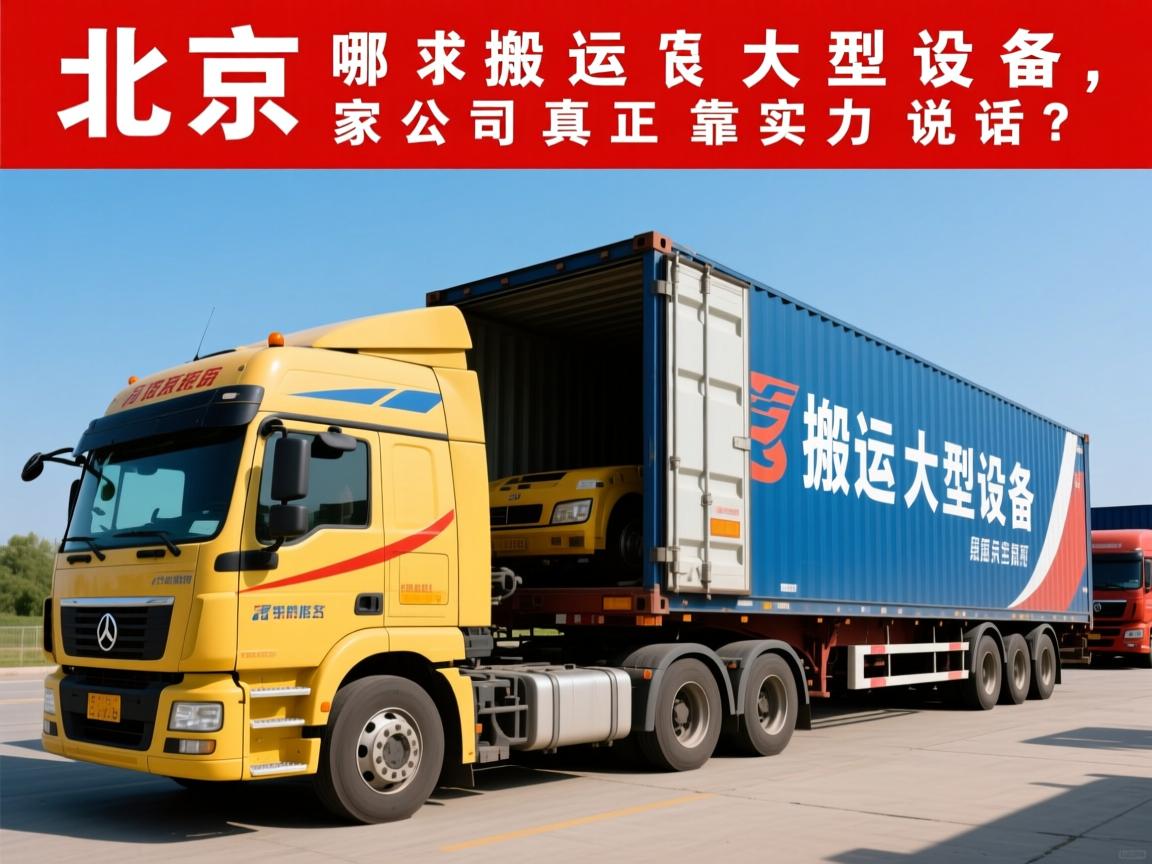 北京搬运大型设备，哪家公司真正靠实力说话？