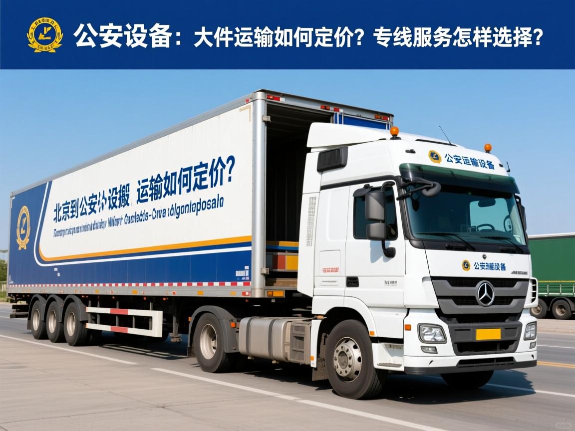 北京到公安设备搬运：大件运输如何定价？专线服务怎样选择？