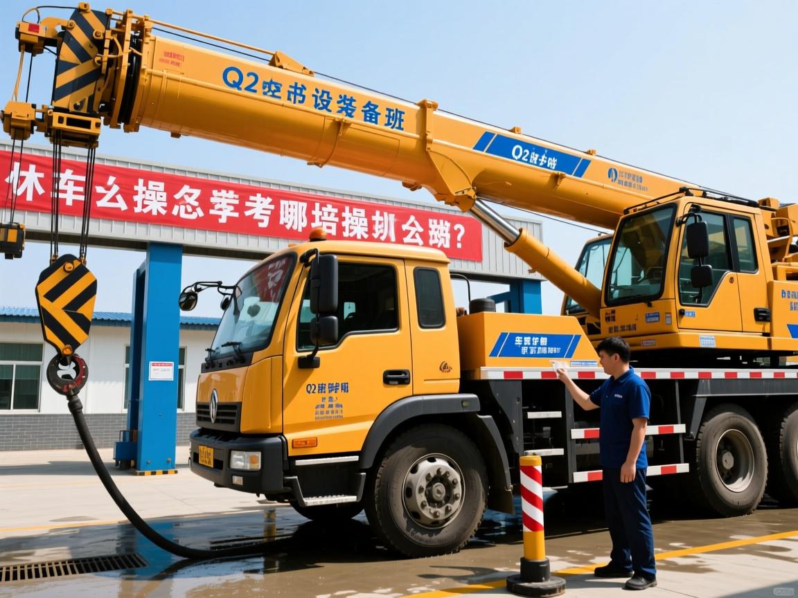 北京洗车吊装设备培训班，起重机操作怎么学？Q2证书好考吗，实操去哪练？