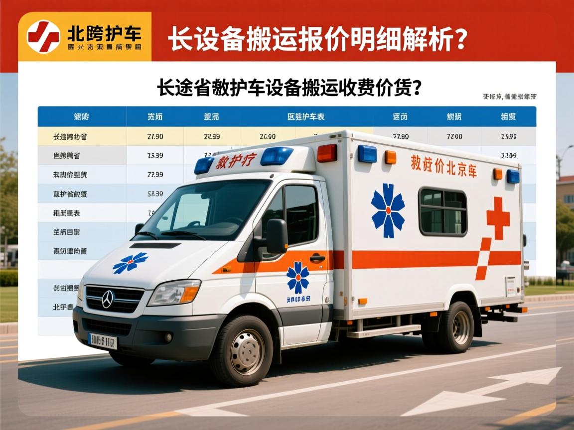 北京医疗设备搬运报价明细解析：长途跨省救护车租赁收费价目表是怎样的？