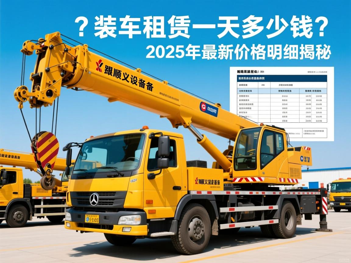 顺义设备吊装报价表_吊车租赁一天多少钱？2025年最新价格明细揭秘