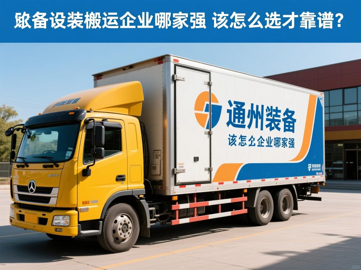 通州设备搬运企业哪家强，该怎么选才靠谱？