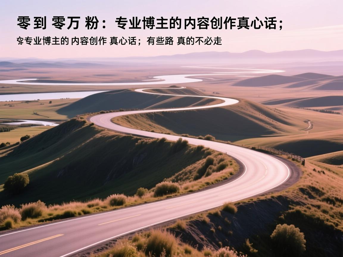 从零到万粉：专业博主的内容创作真心话，有些弯路真的不必走