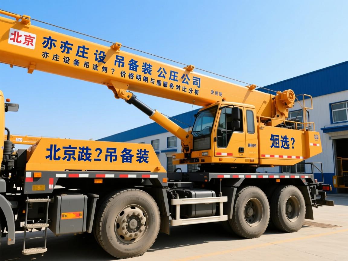 北京亦庄设备吊装公司如何选？亦庄设备吊装价格明细与服务对比分析