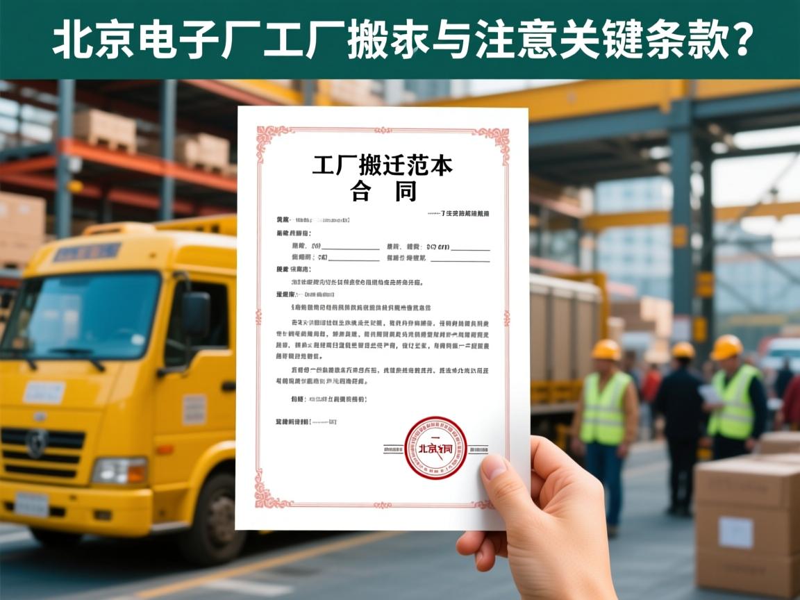 北京电子厂工厂搬迁合同：如何获取专业范本与注意关键条款？