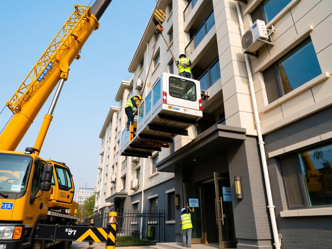 北京设备吊装上楼_没有电梯怎么办？大型精密设备安全入户方案实测有效