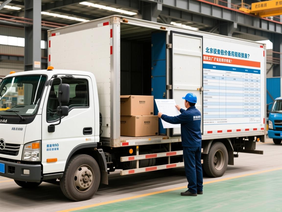 北京工厂设备搬迁报价表怎么做？有没有靠谱的报价表示例？
