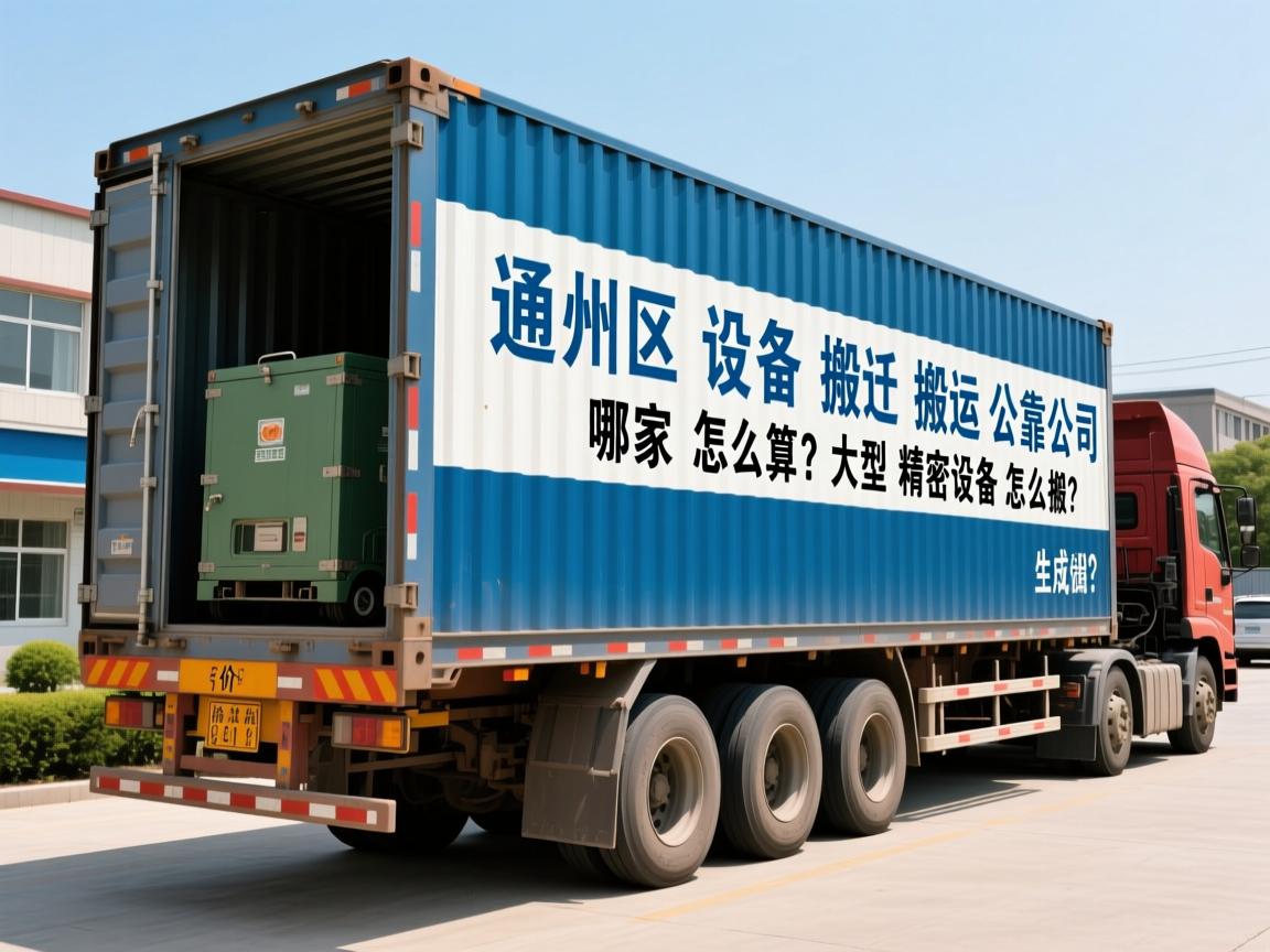通州区设备搬迁搬运公司哪家靠谱？价格怎么算，大型精密设备怎么搬？